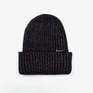 Nike Sportswear 'Black Sparkle' Women's Beanie Winter Hat One Size New
